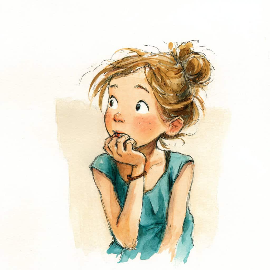 Cuento de buenas noches - La niña que se mordía las uñas