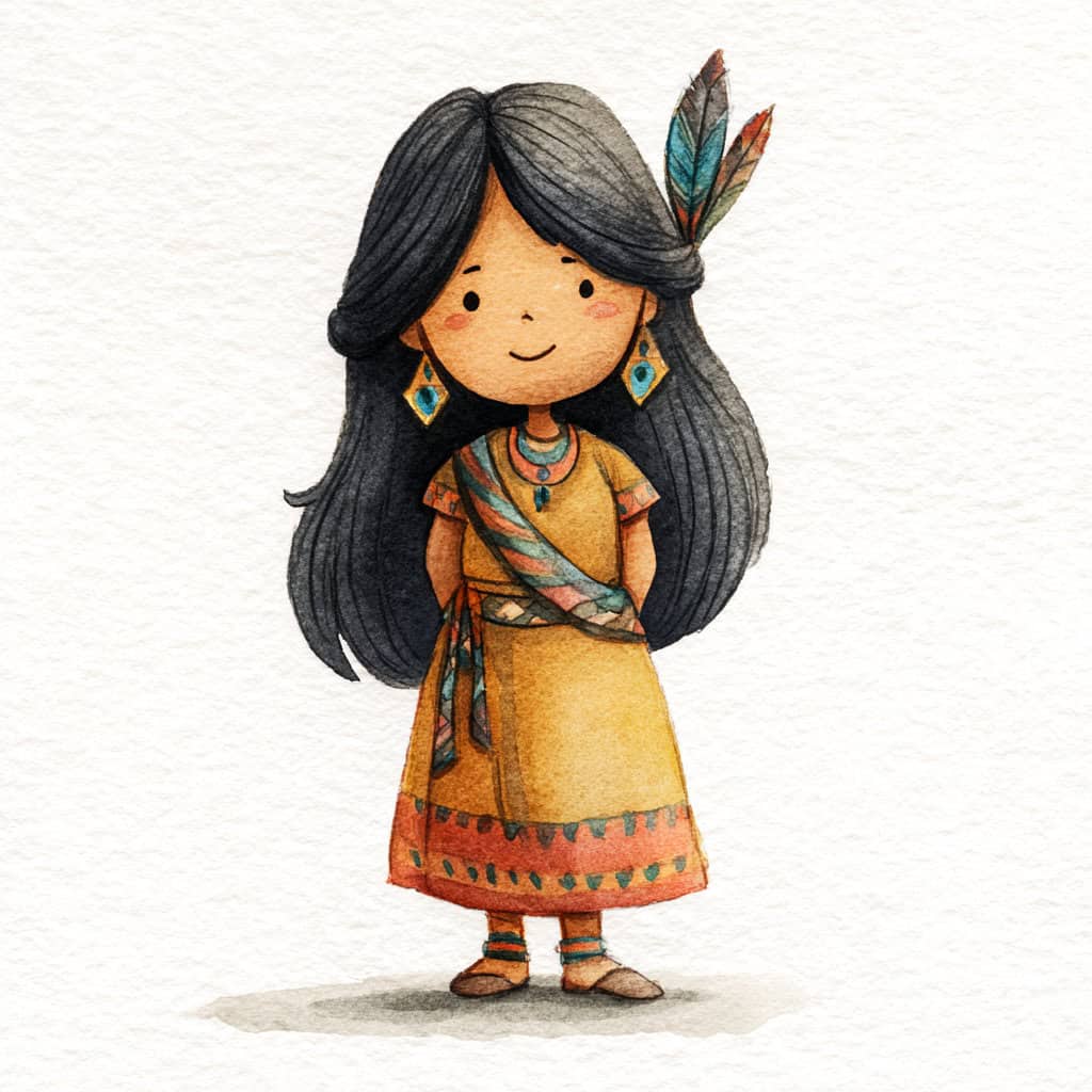 Cuento para niños - Cómo Adélka recibió su nombre indio