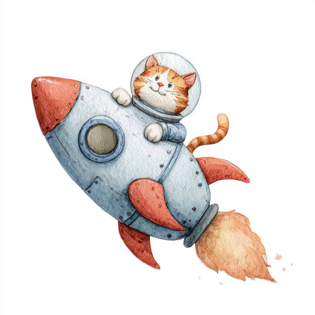 Cuento de buenas noches - El astrogatito Robin en el planeta HAF