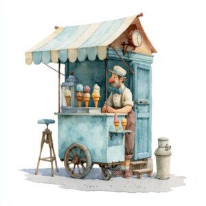 Cuento de buenas noches - El heladero señor Oriol