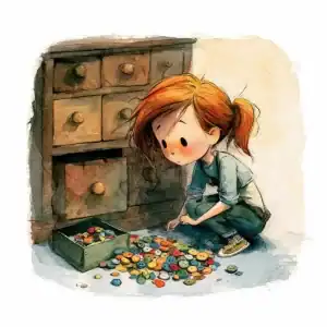 Cuento para niños - La caja de botones de la abuela
