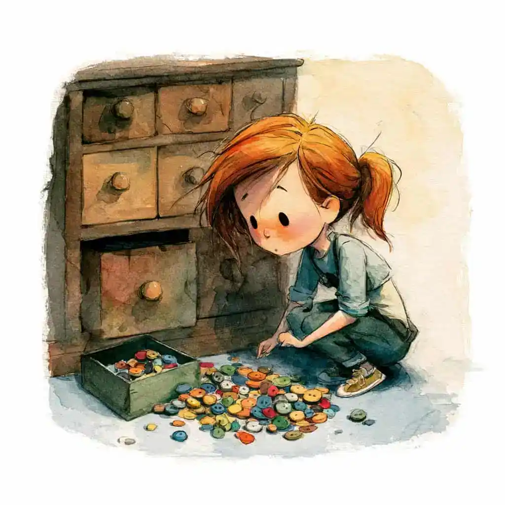 Cuento para niños - La caja de botones de la abuela