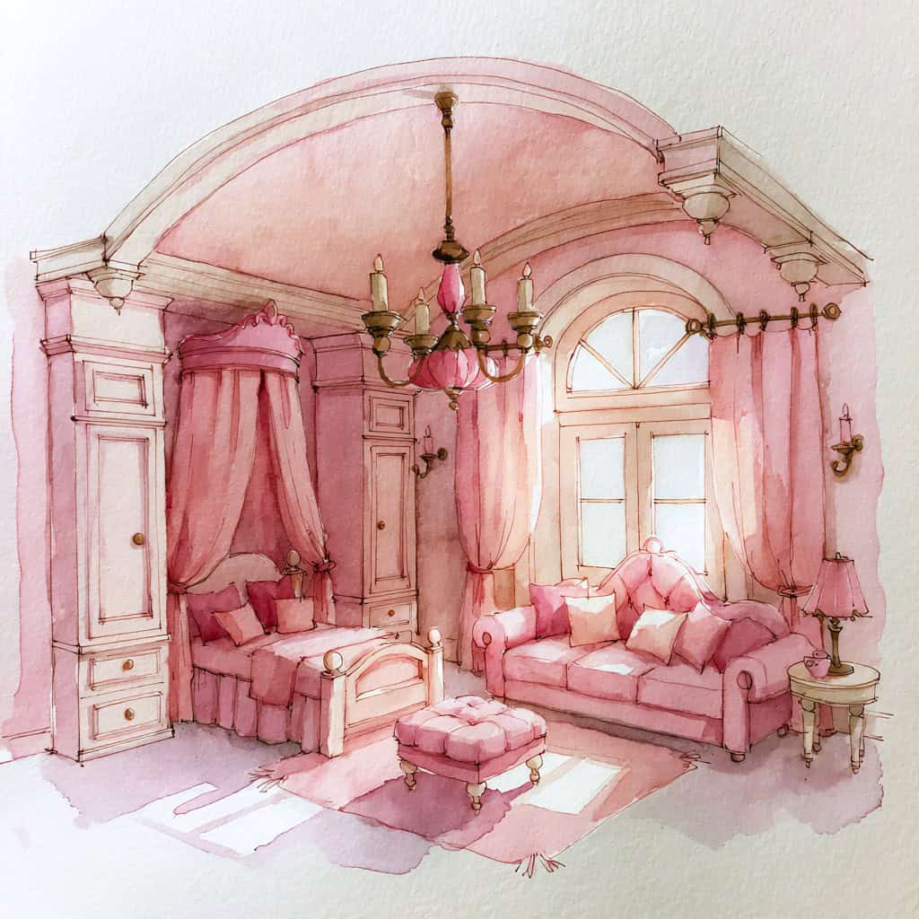 Cuento para niños - La princesa que quería tenerlo todo rosa