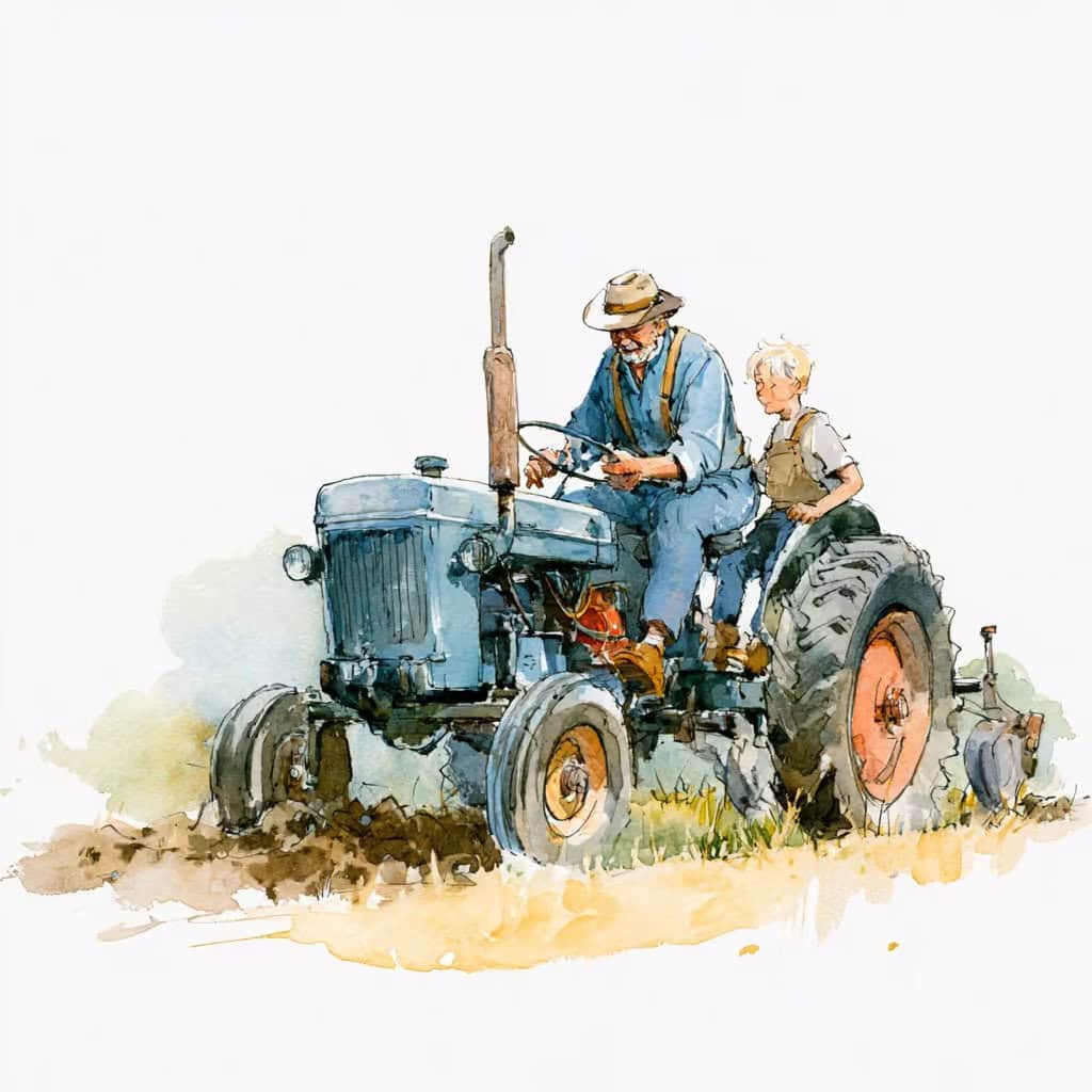 Cuento de buenas noches - Un día en el tractor