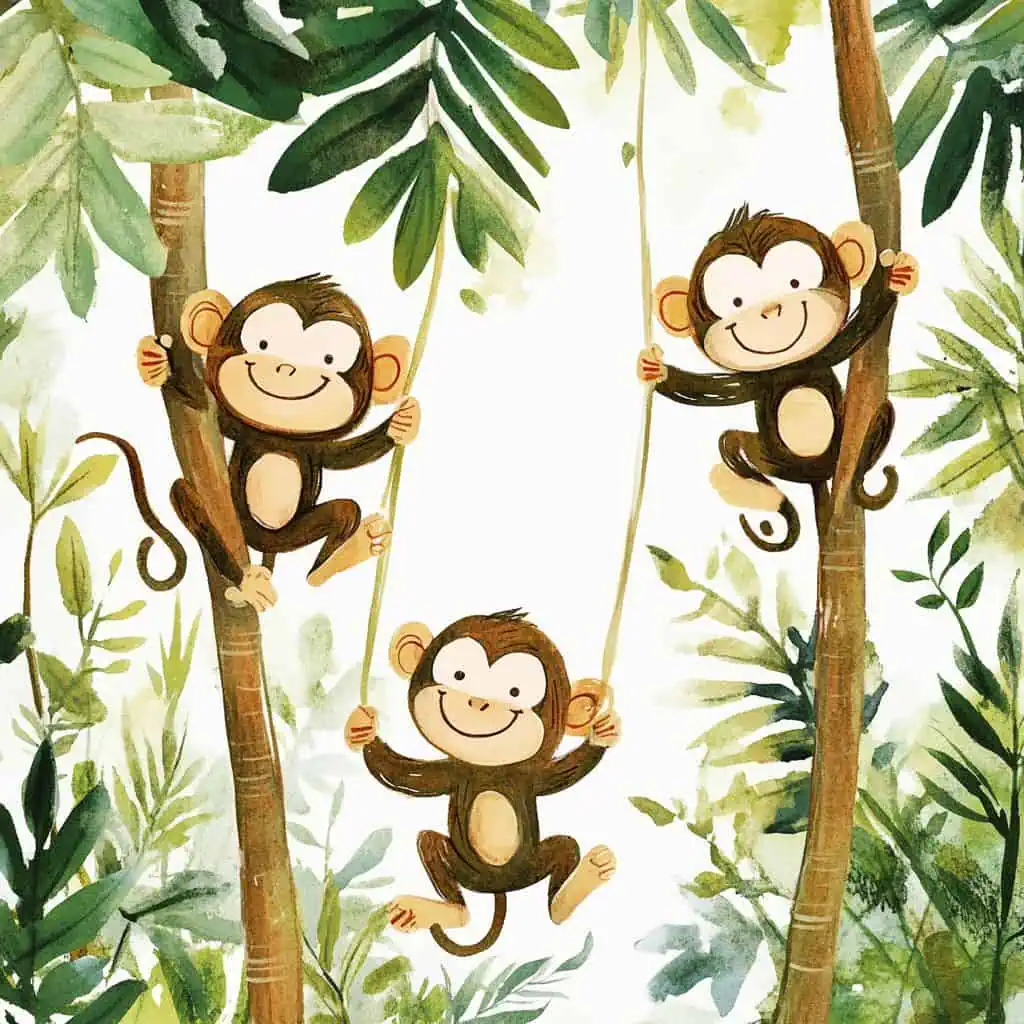 Los monitos traviesos – cuento infantil