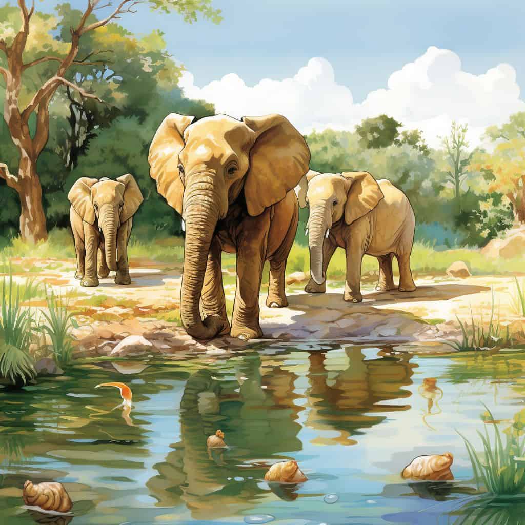 En la charca de los animales – cuento para niños